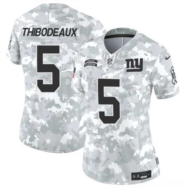 Womens New York Giants #5 Kayvon Thibodeaux 2024 F.U.S.E Arctic Camo Salute To Service Limited Stitched Jersey Dzhi->new york giants->NFL Jersey